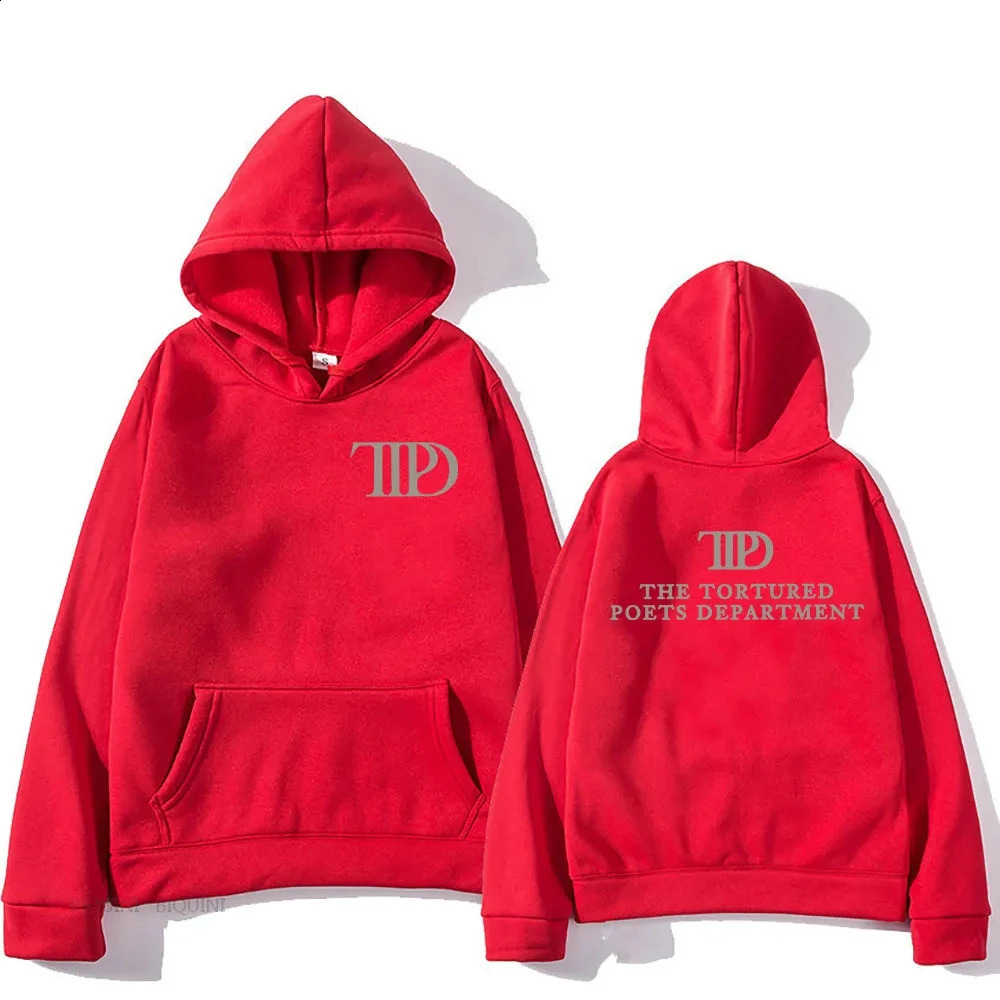 TTPD The Tortured Poets Department Hoodies Album Graphic Printing Sweatshirts Comfortable Fleece MenWomen Sudaderas 240719