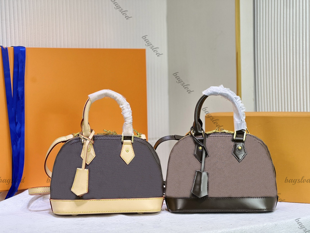 Designer Bag Women Shell Tote Bag Luxury Handbag Shoulder bag Lady Bag Clutch Bags Leather Woman Totes Crossbody Shopping Bags Backpack Purse makeup bag Brown Grid