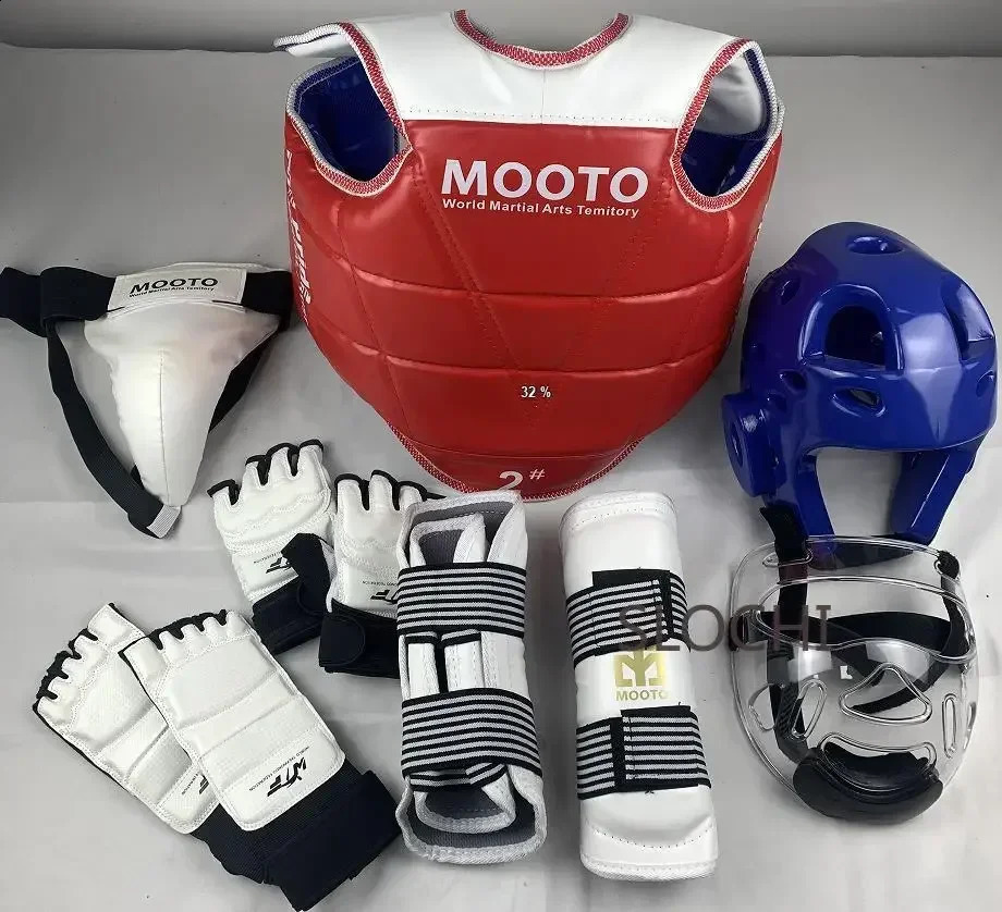Intensive competition martial arts combat protection children Taekwondo protective equipment complete set of combat equipment 240715