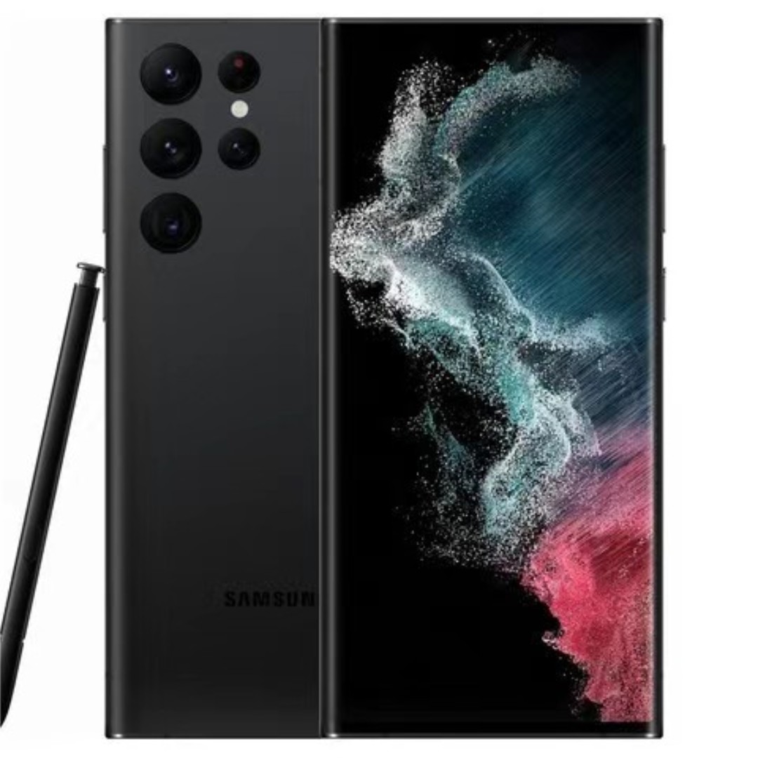 Refurbished Samsung Galaxy S22 Ultra S908U1 Original screen Cell Phone 6.8 inches; Octa Core 8GB RAM 128GB/256GB ROM 108 MP&12MP Snapdragon 8 Gen 1 (4 nm) NFC 1PCS