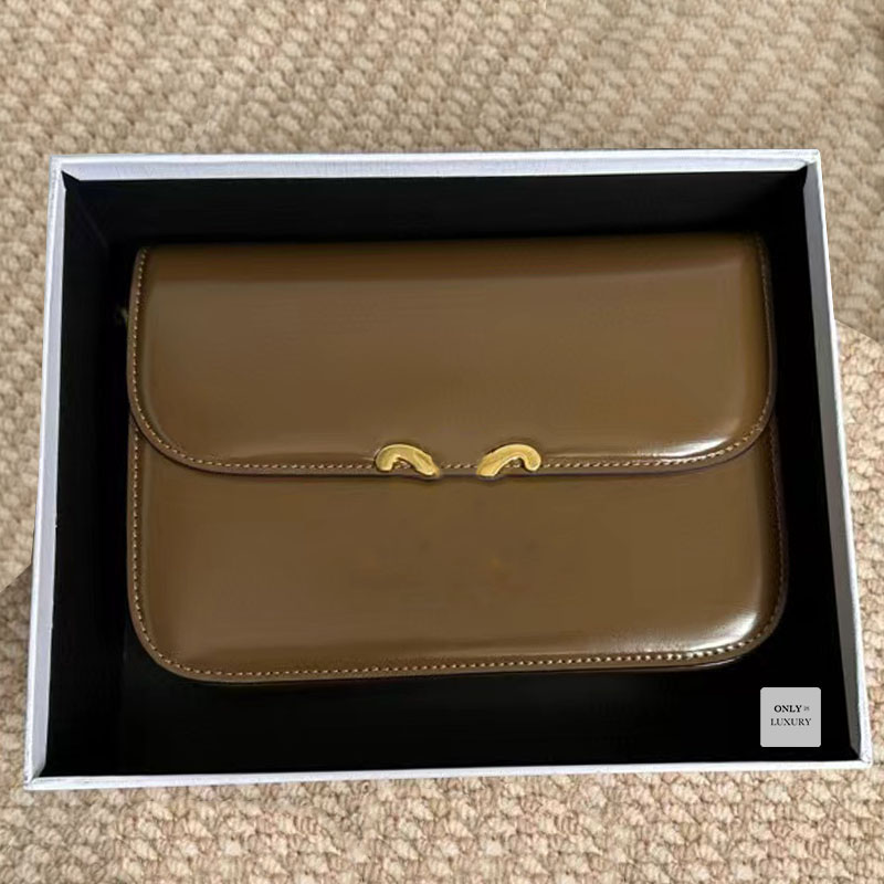 Designer luxury brand shoulder bag delicate cowhide handbags messenger envelope genuine leather lady women crossbody wallet purse full packaging mirror quality