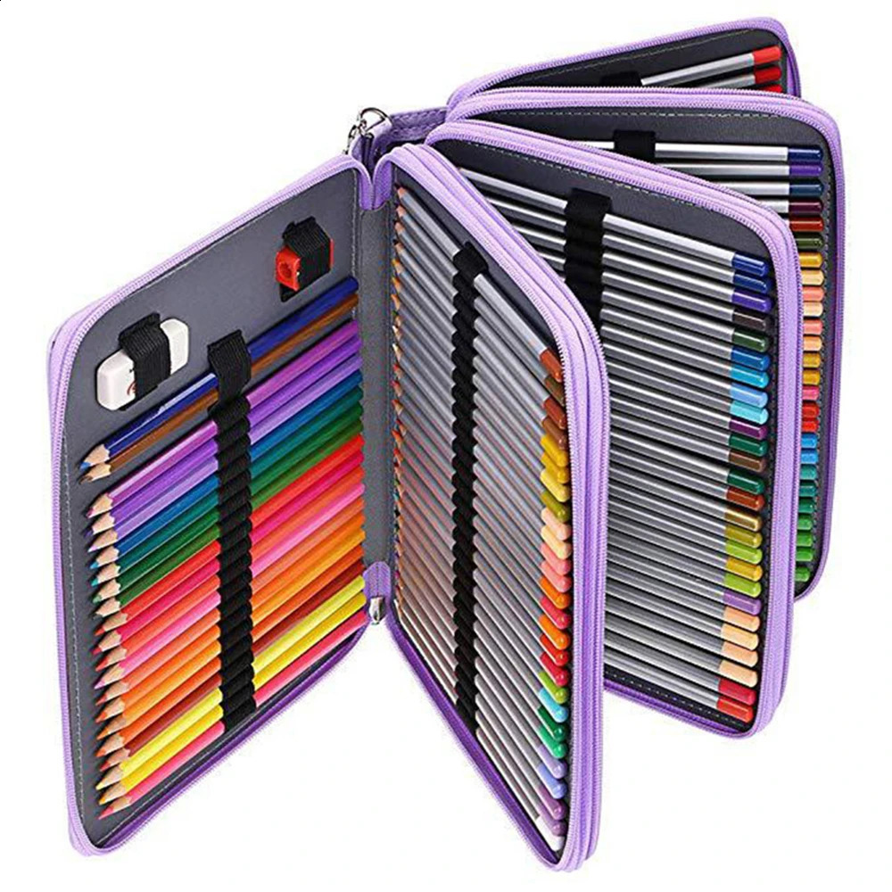78 Slots Pencil Case School Pencilcase for Girl Boy Pen Box Large Penal Big Cartridge Bag Stationery Pencilholder Kit Pouch 240723