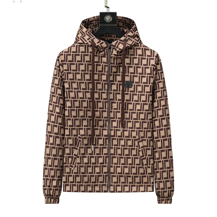 Outdoor men designer jackets mens jacket high qualityt red logo printed hooded windproof loose travel coats sports casual fashion simplicity man outerwear spring