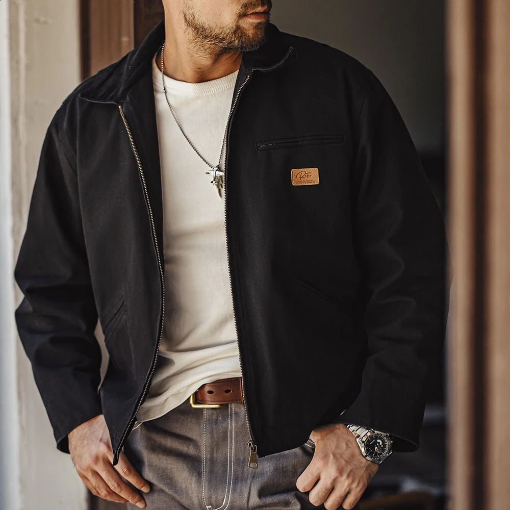 Maden Interstellar Same Style Detroit Hunting Jacket J001 American Retro Canvas Mens Autumn Coat Fashionable Street w240824