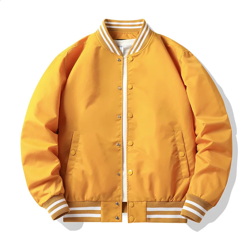Supzoom arrivals ribbed cotton fashionable single chest casual pilot Ins bomber baseball jacket loose open top pure 240827