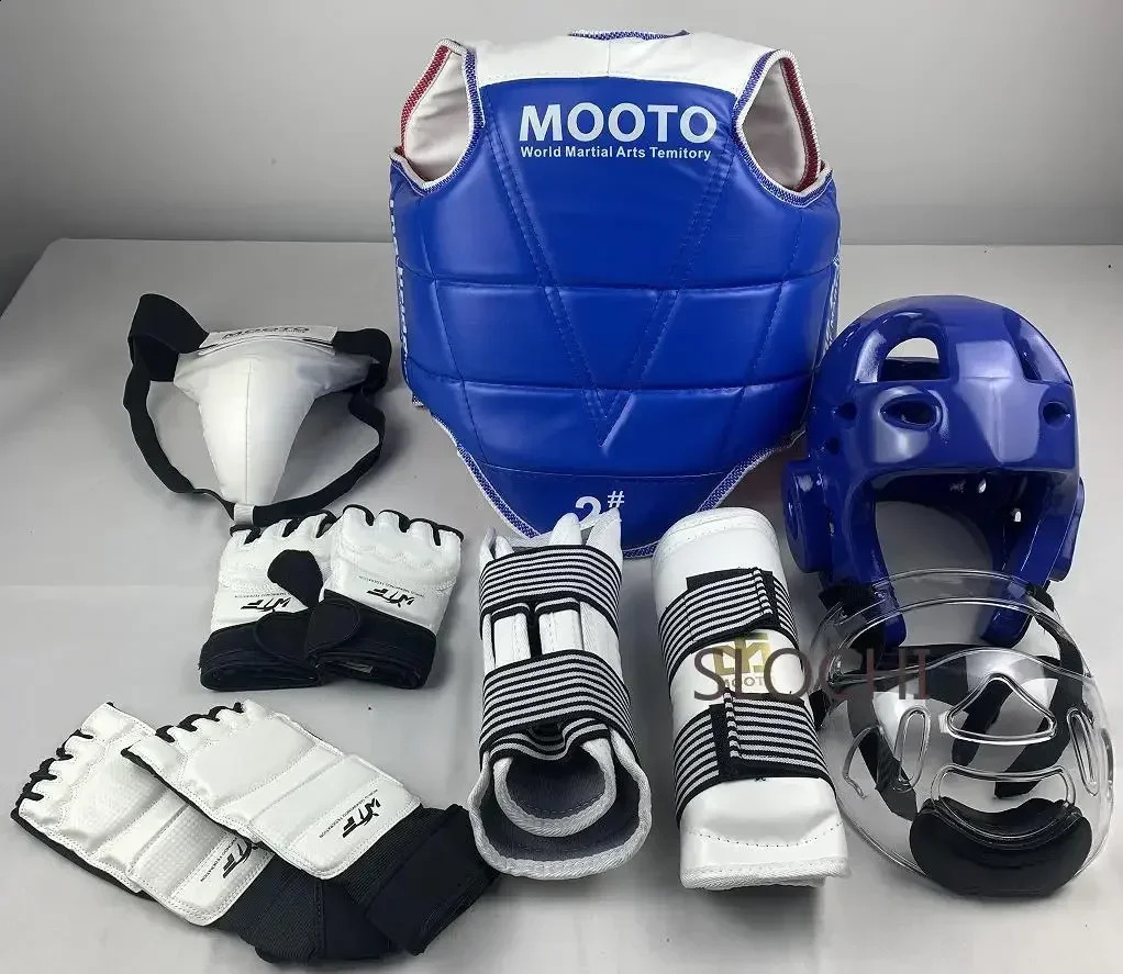Intensive competition martial arts combat protection children Taekwondo protective equipment complete set of combat equipment 240715