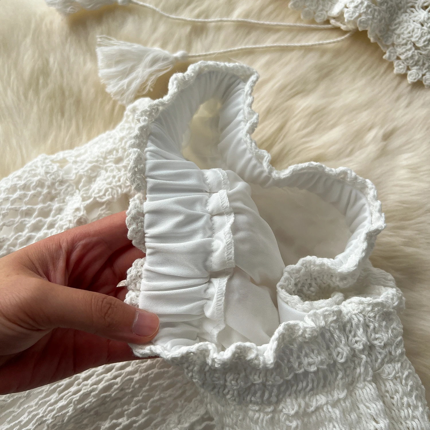 Boho Holiday Women Skirts Set Crochet Hollow Out Uneck Backless Tops Aline Long Skirt Two Piece Sets Womens Outifits Dropship 240727