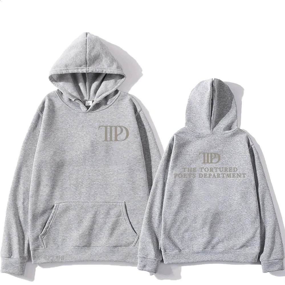 TTPD The Tortured Poets Department Hoodies Album Graphic Printing Sweatshirts Comfortable Fleece MenWomen Sudaderas 240719