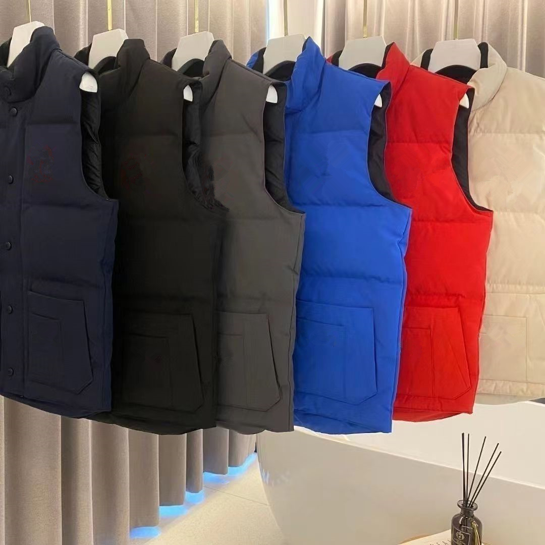 mens gilet mens puffer vest designer jackets for men bodywarmer bodywarmer luxury down woman vest gray black white blue Oversize designer jacket gilet down jacket XL