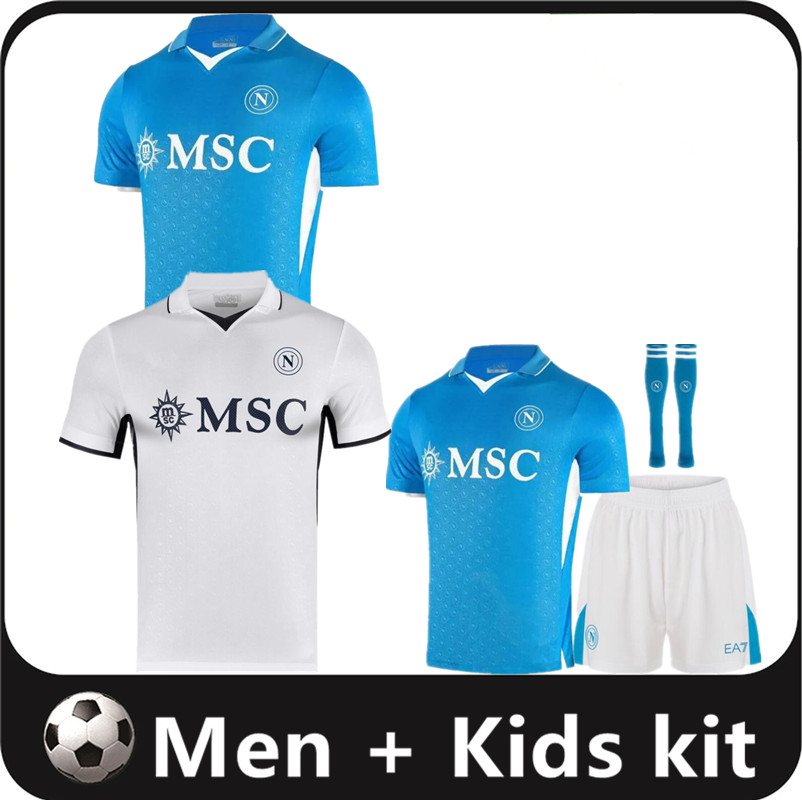 Maradona 24 25 Napoli soccer jerseys Naples Adult Face Game special football shirt 2024 Men kids kit LUKAKU uniform KVARATSKHELIA OSIMHEN LOZANO Campioni 16-4XL