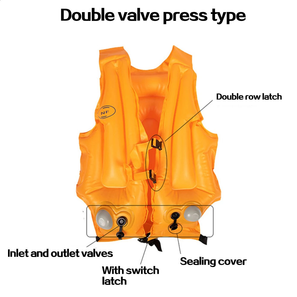 Kayak adult life jacket inflatable drift fishing swimming buoyancy vest Water Sports Swimming Survival Jacket 240726