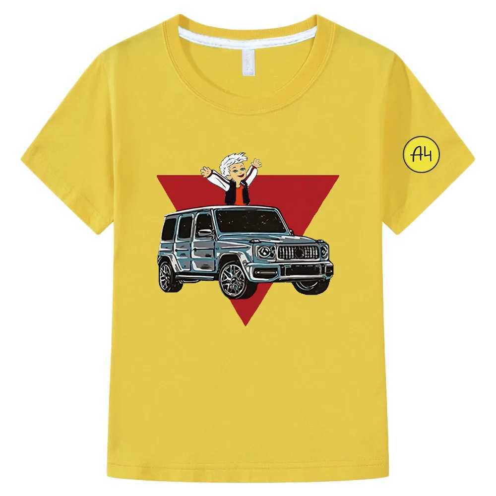 T-shirts Kids 100% Cotton T Shirts Merch A4 Gelik Print Casual Family Clothing Childrens Fashion Tops Girls Clothes Boys 4 T-shirtL24729