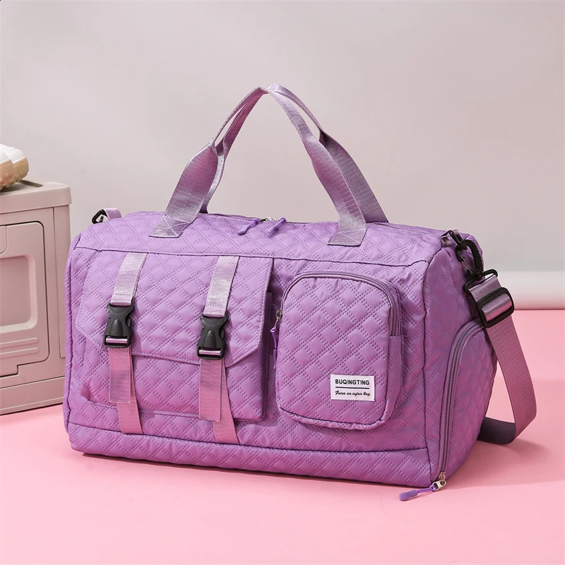Weekender Bag for Women Travel Duffel Bag with Wet Pocket Large Overnight Bag with Shoe Compartment Carry On Gym Duffle Sports 240729