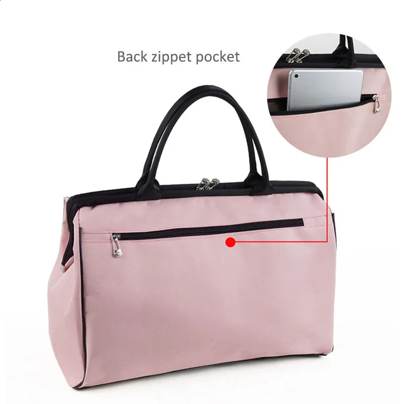 Women Overnight Weekend Fitness Bag Ladies Stripe Yaga Gym Big Travel Bag Light Men Foldable Outdoor Bags Korean XA37WB 240729
