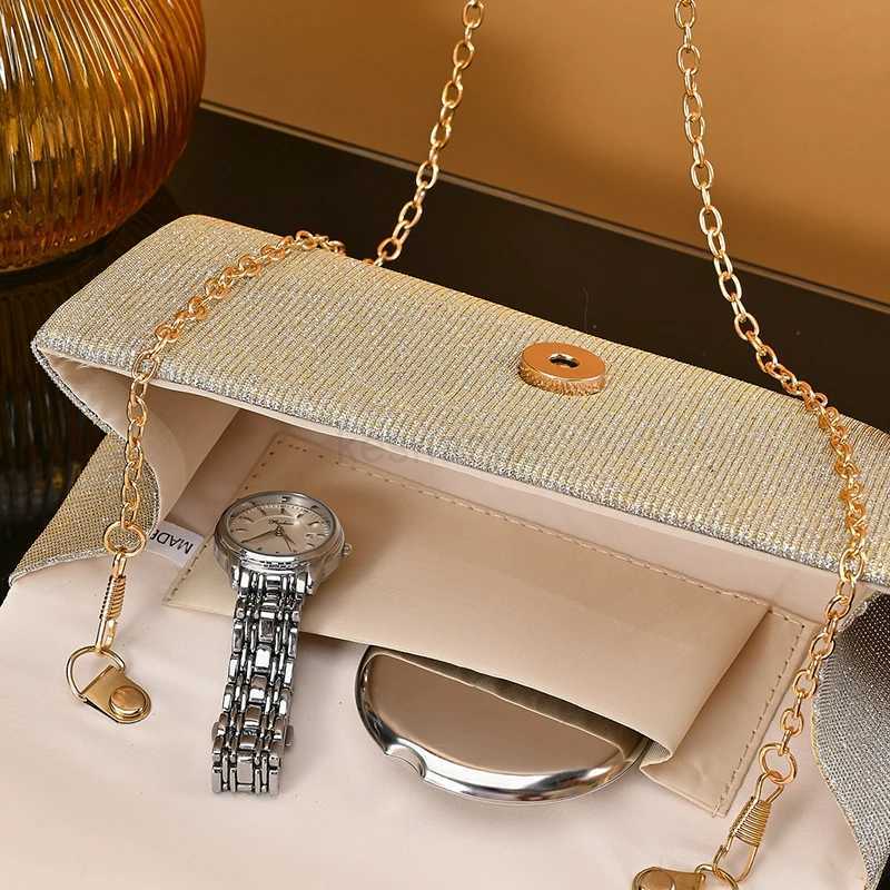 women glitter bow evening bag woman party wedding clutch bag Pleated Mini Clutch Bag Shiny Dinner Bag Fashion Handbag for PartyXJ240729