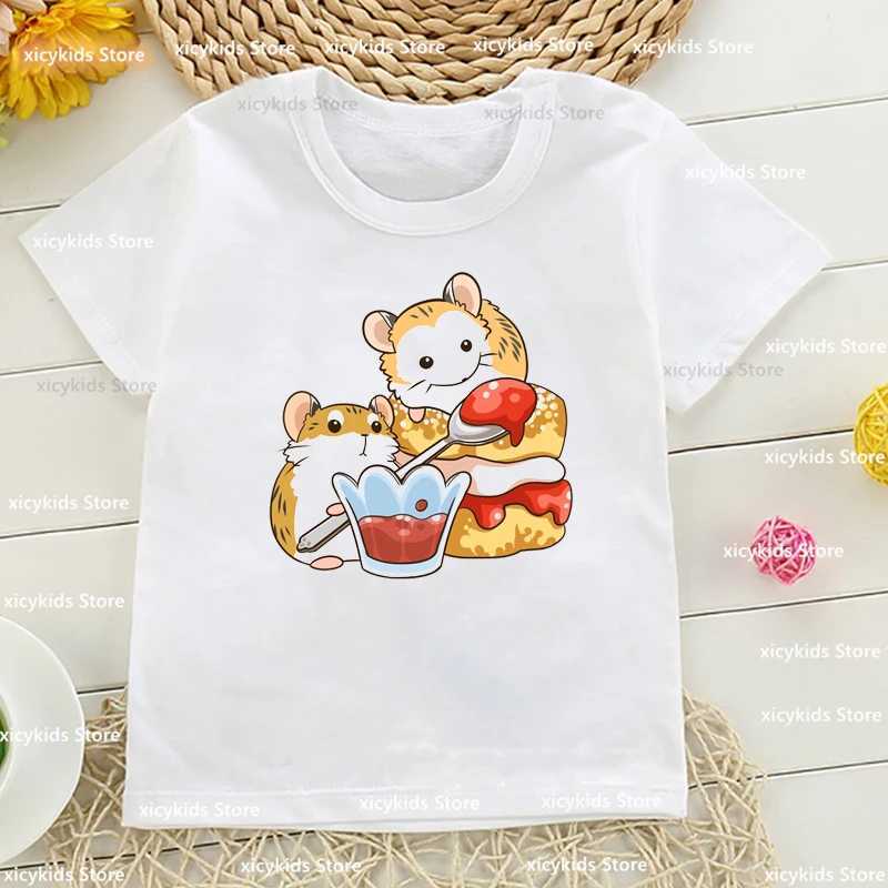 T-shirts T-Shirt Feo Boys/Girls Funny SandHamster Print ChildrenS Clothing Tshirt Summer Boy Girls Unisex Clothes Cute Baby TshirtsL24729