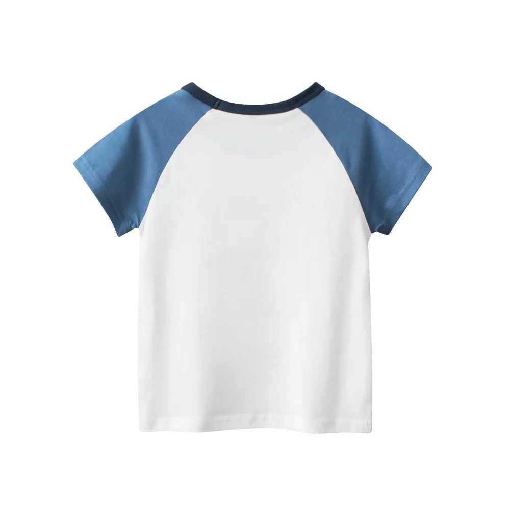 T-shirts 1-9T Cotton Boys T Shirt Toddler Kid Baby Boy Clothes Summer Infant Tshirt Short Sleeve Loose Basic Tee Top OutfitL24729