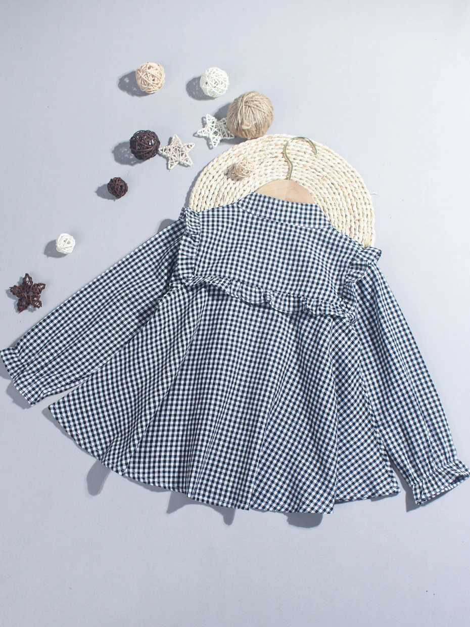 Girls shirt plain weave girls shirt casual style girls shirt spring autumn girls clothingW240729