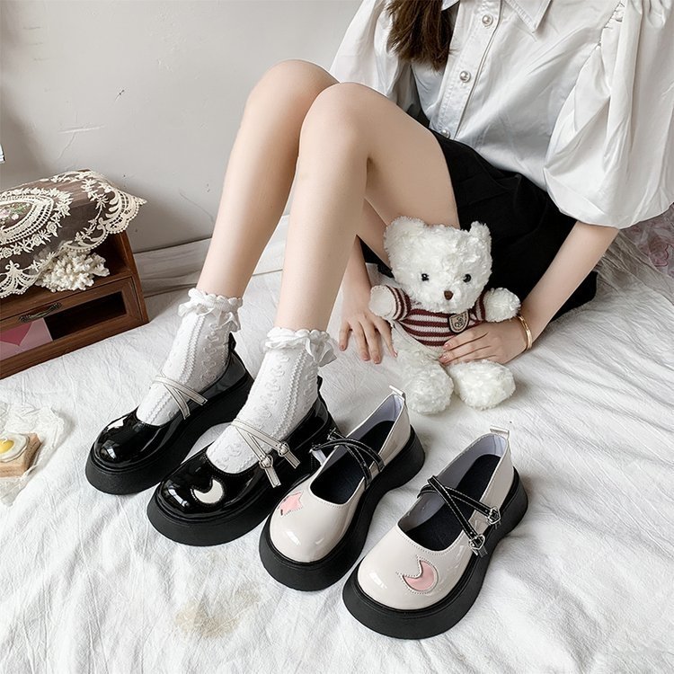 Autumn new buckle star loafers, sweet and cool style Mary Jane shoes