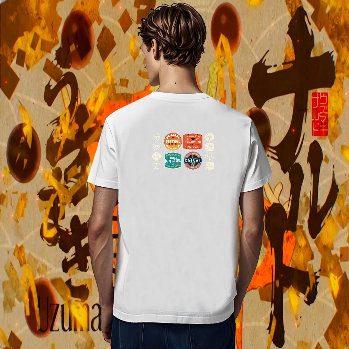 Free Shipping Tshirts 230g Pure Cotton Street Casual letter Custom Anime O-Neck Short Sleeve 2024 Summer T-Shirts for Men Wear
