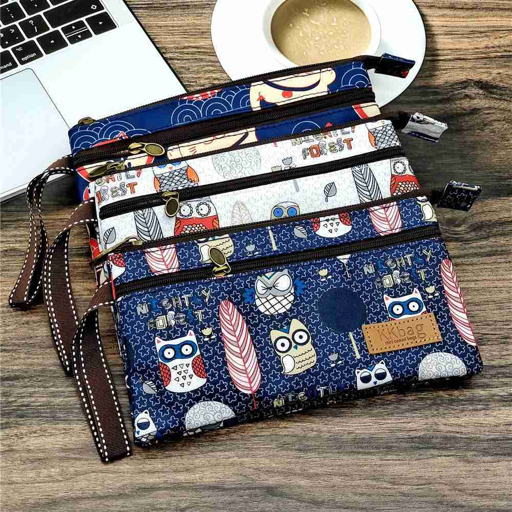 Polyester Waterproof Womens Coin Bag Ladies Organizer Wallet Female Phone Purse Money Pouch Clutch Handbag Carteira for GirlsXJ240729