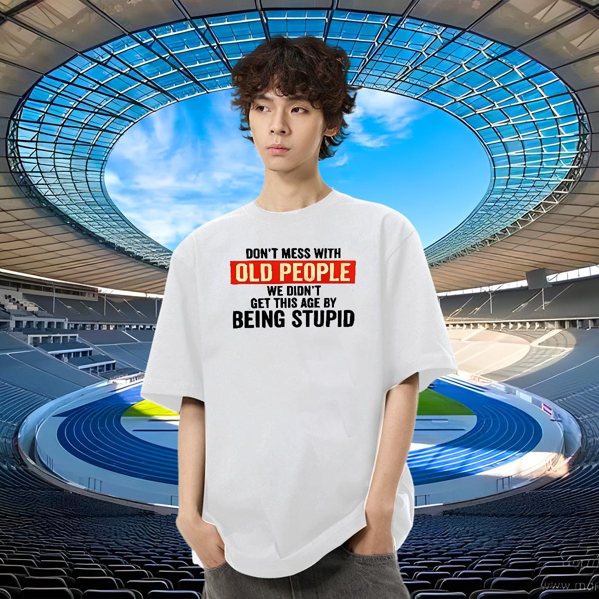 Free Shipping Men Tees 230g Cotton Sports Casual letter Custom Print Oversized Breathable Crew Neck Designer Mens T Shirts Tops Shirt