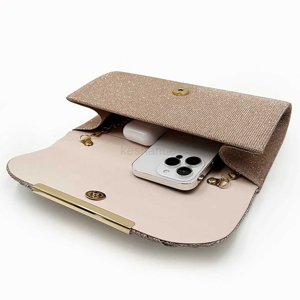 Elegant Shiny Clutch Bag for Women Shoulder Bag Chain Crossbody Bag Chic Handbag Purse Fashion Evening Clutch Party Wedding BagXJ240729