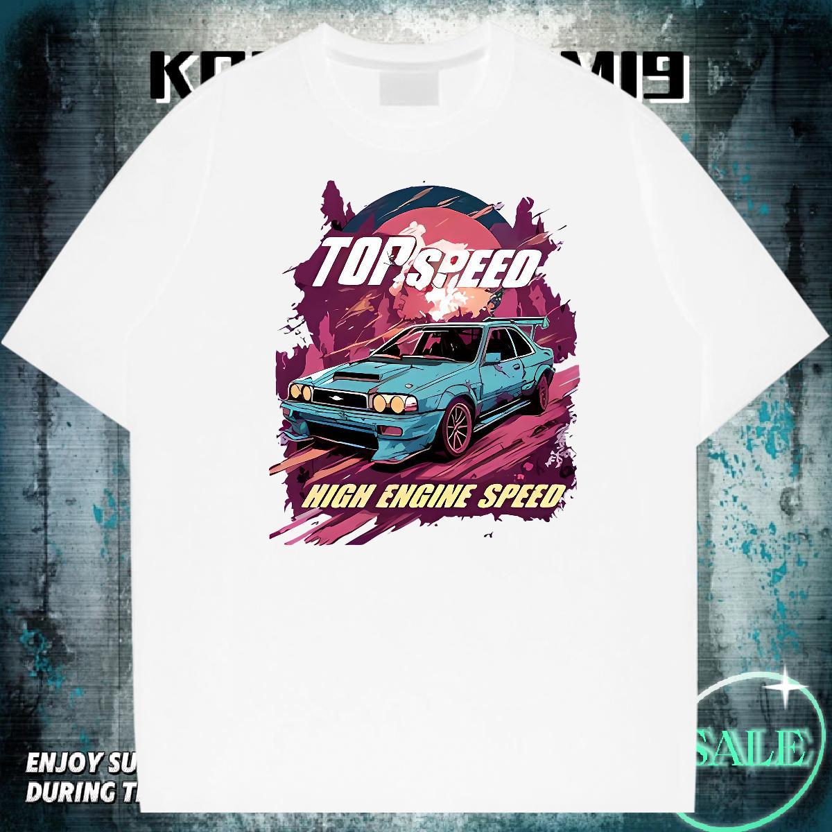 Designer Men Clothes T-Shirt 230g Cotton Outdoor car DIY Crew Neck Breathable 2024 DIY T Shirt For Man Clothings