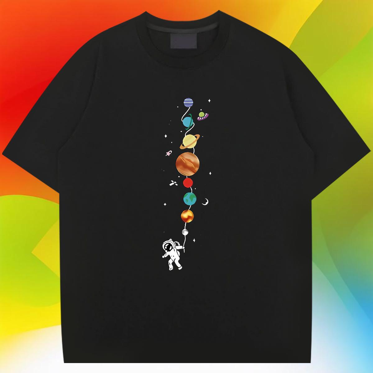 Unisex Tshirts 230g Cotton Home Outdoor star Customized Breathable Short Sleeve 2024 New Men T Shirts Tops Shirt