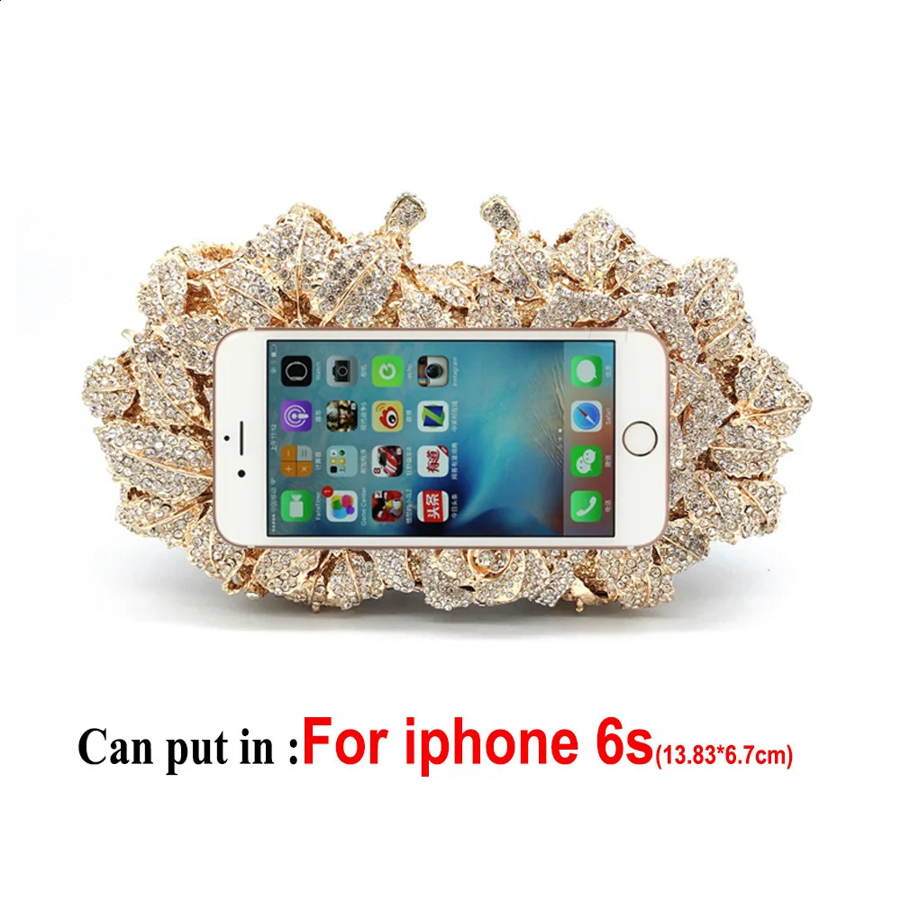 Crystal Wedding Bridal Evening Clutch Purse silveryGold Rhinestone Womens Dinner Party Diamond Cocktail Handbags 250815