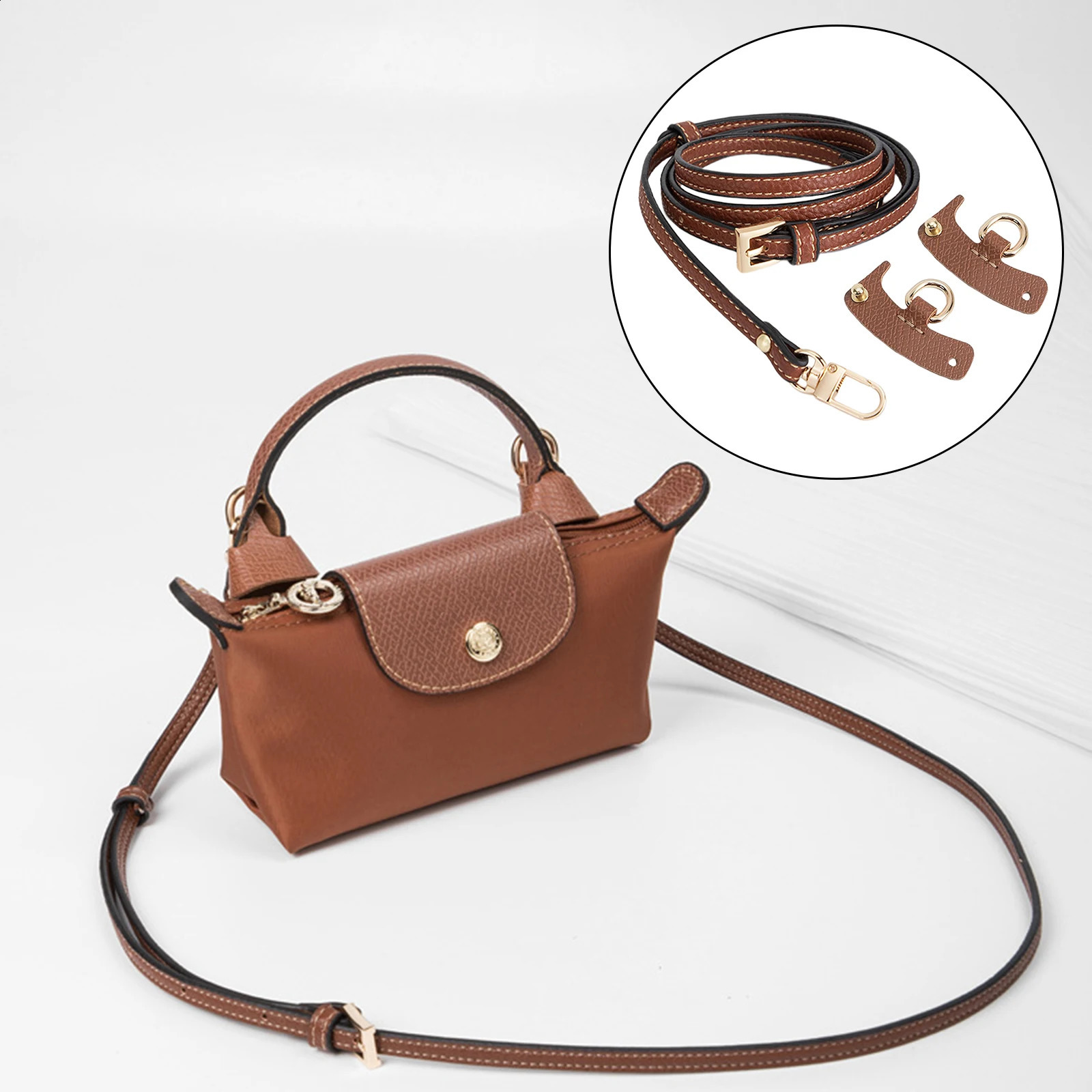 PU Leather Straps for Purse DIY Portable Multifunction Parts Accessories Handbag Strap for Tote Bag Clutch Bag Purse Briefcase 240729
