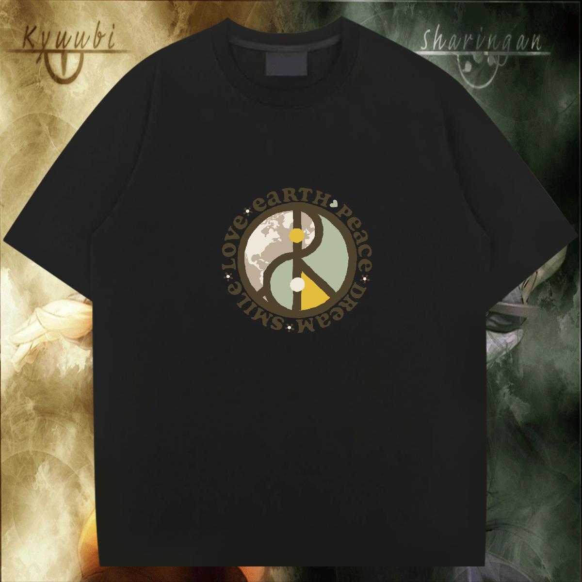Popular Men Clothes T-Shirt 230g 100% Cotton Street wear Hip Hop letter Plus Size Cartoon Pure Cotton Fashion New T Shirt For Man Wear