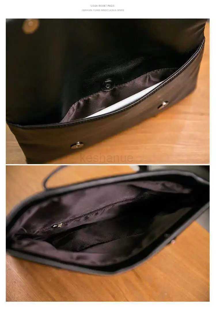 Popular Genuine Leather Clutch Bag 2023 New Handheld Bag Feminine Style Fashion Small Envelope Purse Shoulder Bag Soft LeatherXJ240729