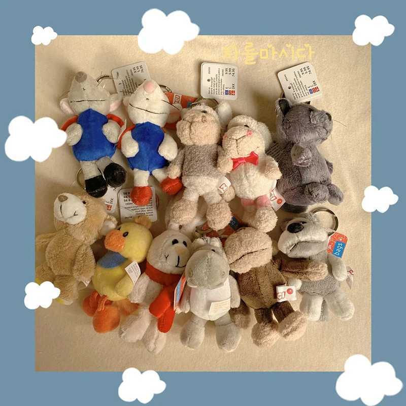 Funny Cute Stylish Soft Keychains Cartoon Popular Cartoon Little Animal Bag Pendants Plush Doll Couple Keychains Bag Pendant NewL240729