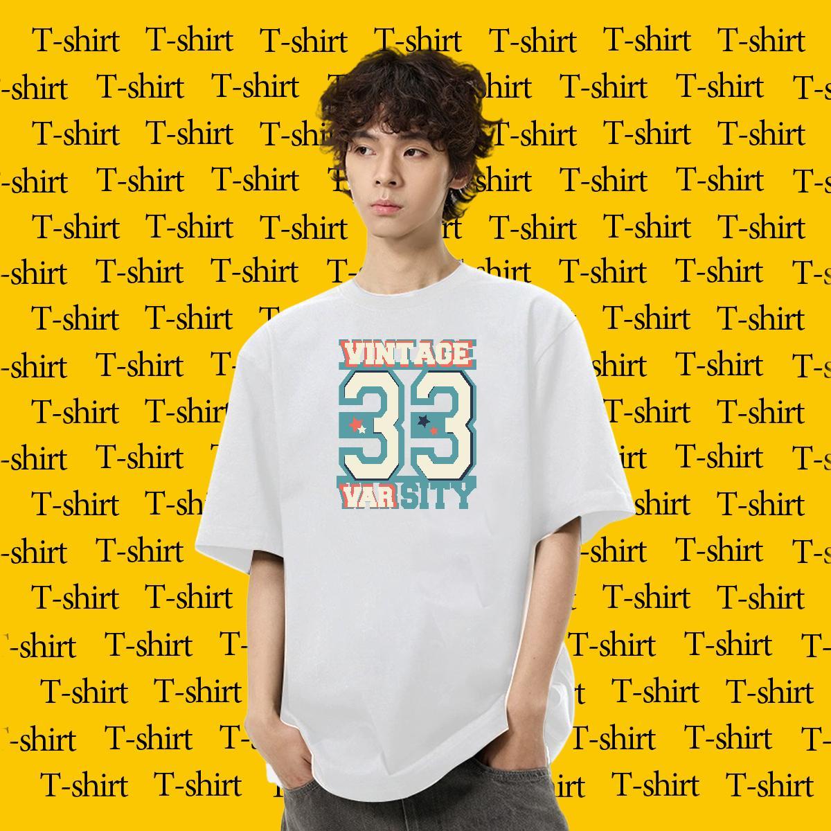 Classic Couples T Shirts 230g 100% Cotton Sports Casual letter Custom Printed O Neck Short Sleeves 2024 Designer T-Shirts for Men Tees Shirts