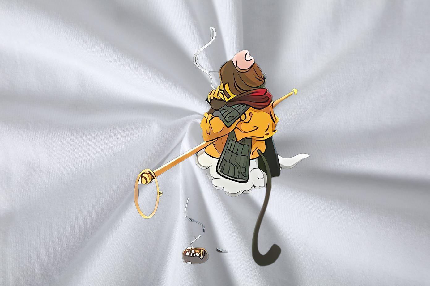 High Quality Couples T Shirts 230g Cotton Street monkey Anime Print Breathable Short Sleeve Factory Direct T-Shirts for Men Tee Shirt
