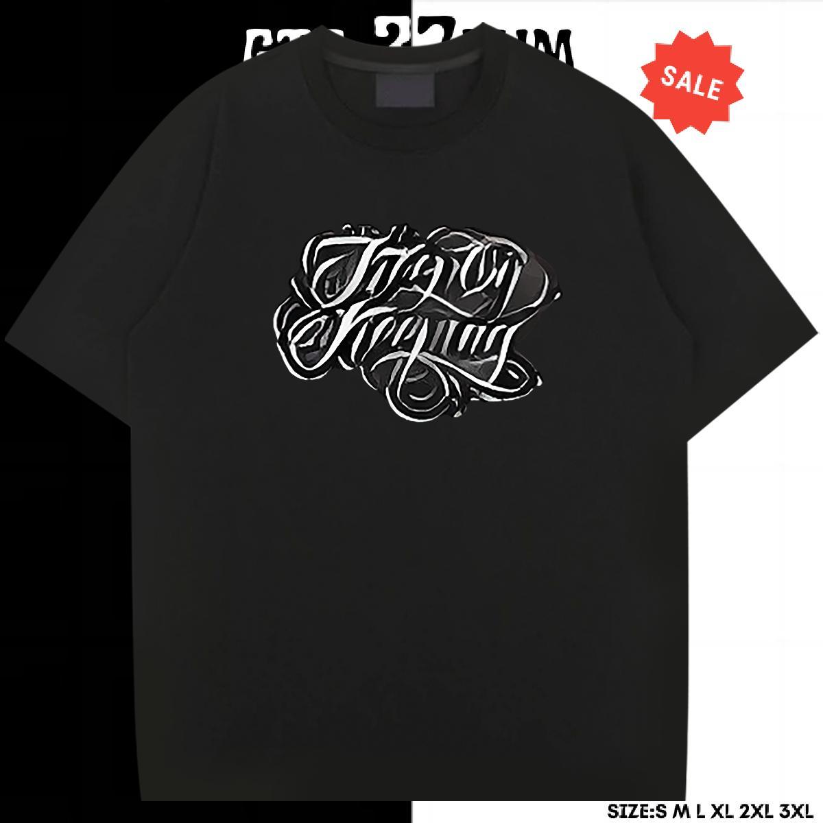 Wholesale Tshirt for Man Woman 230g Cotton High Street Hip Hop letter Custom Printed Breathable Crew Neck Customized T Shirts Men Clothes