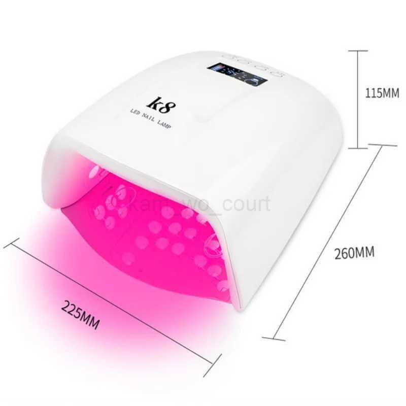 Rechargeable K8 Cordless 60W black UV LED Gel Nail Lamp with Led Light for women Nail salonM240729