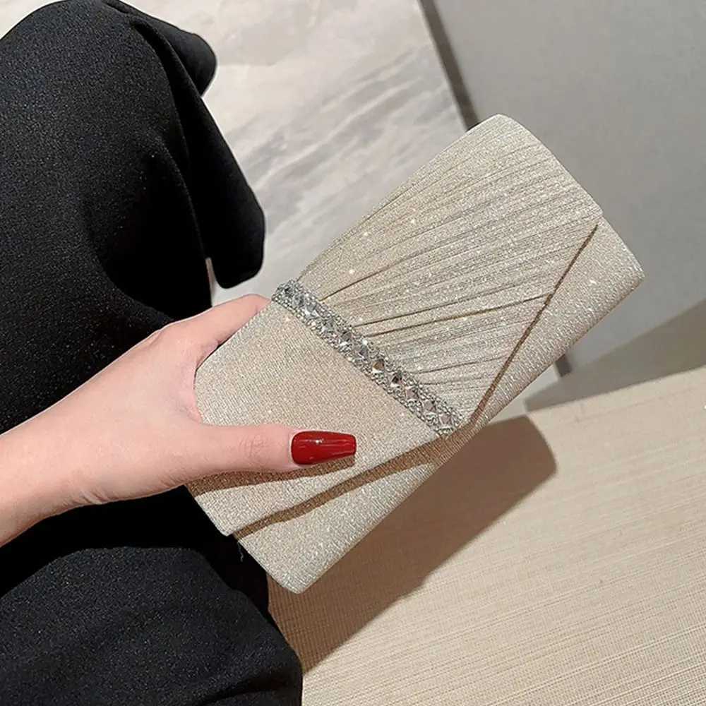 Ladies Luxury Sequins Clutches Evening Bags Glitter Banquet Handbags Women Chain Shoulder Bag Dinner Bag Wedding Party PurseXJ240729