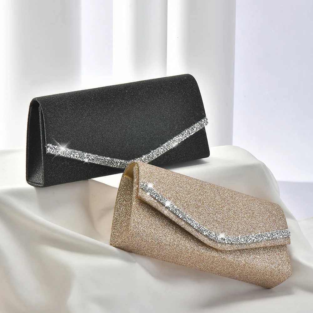 The latest Luxe Sparkling Diamond Evening Bag Socialite Party Dinner Wedding Ladies clutch bagXJ240729