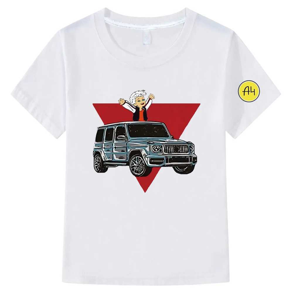 T-shirts Kids 100% Cotton T Shirts Merch A4 Gelik Print Casual Family Clothing Childrens Fashion Tops Girls Clothes Boys 4 T-shirtL24729