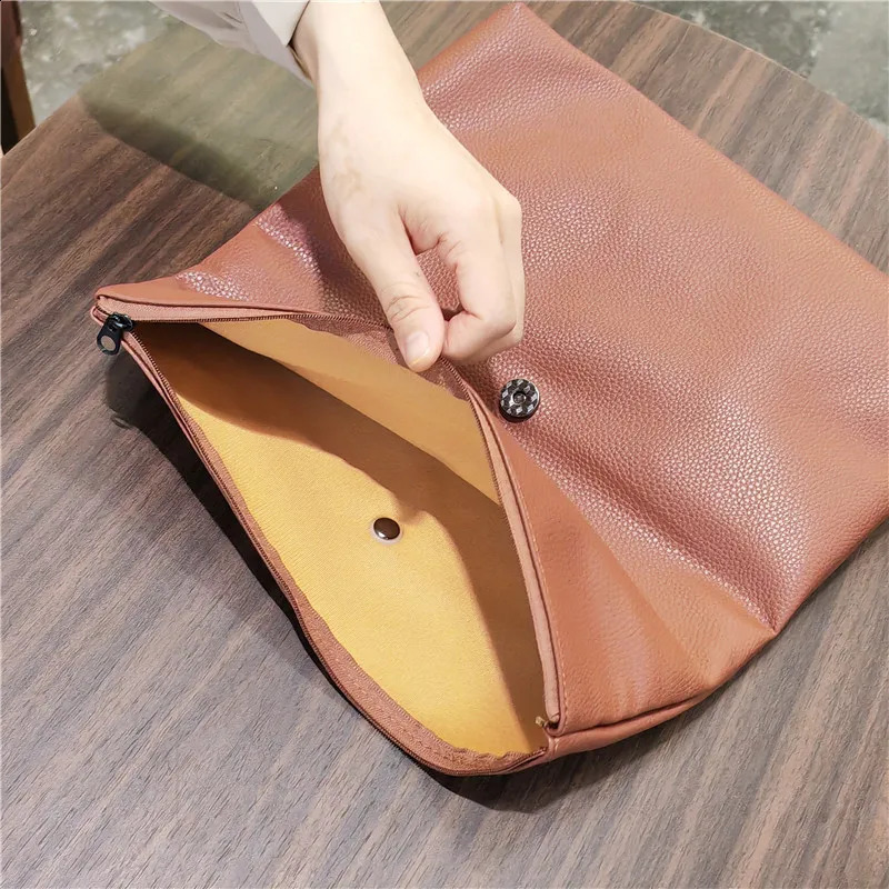 Personality lazy casual Women Clutches soft PU leather Lady evening bags Trend party girl Envelope Bag Phone Laptop Bags 240729