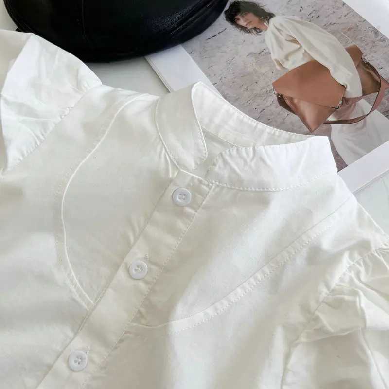 Womens stand up collar puff pajamas fashionable European and American style 2024 spring/summer new clothingW240729