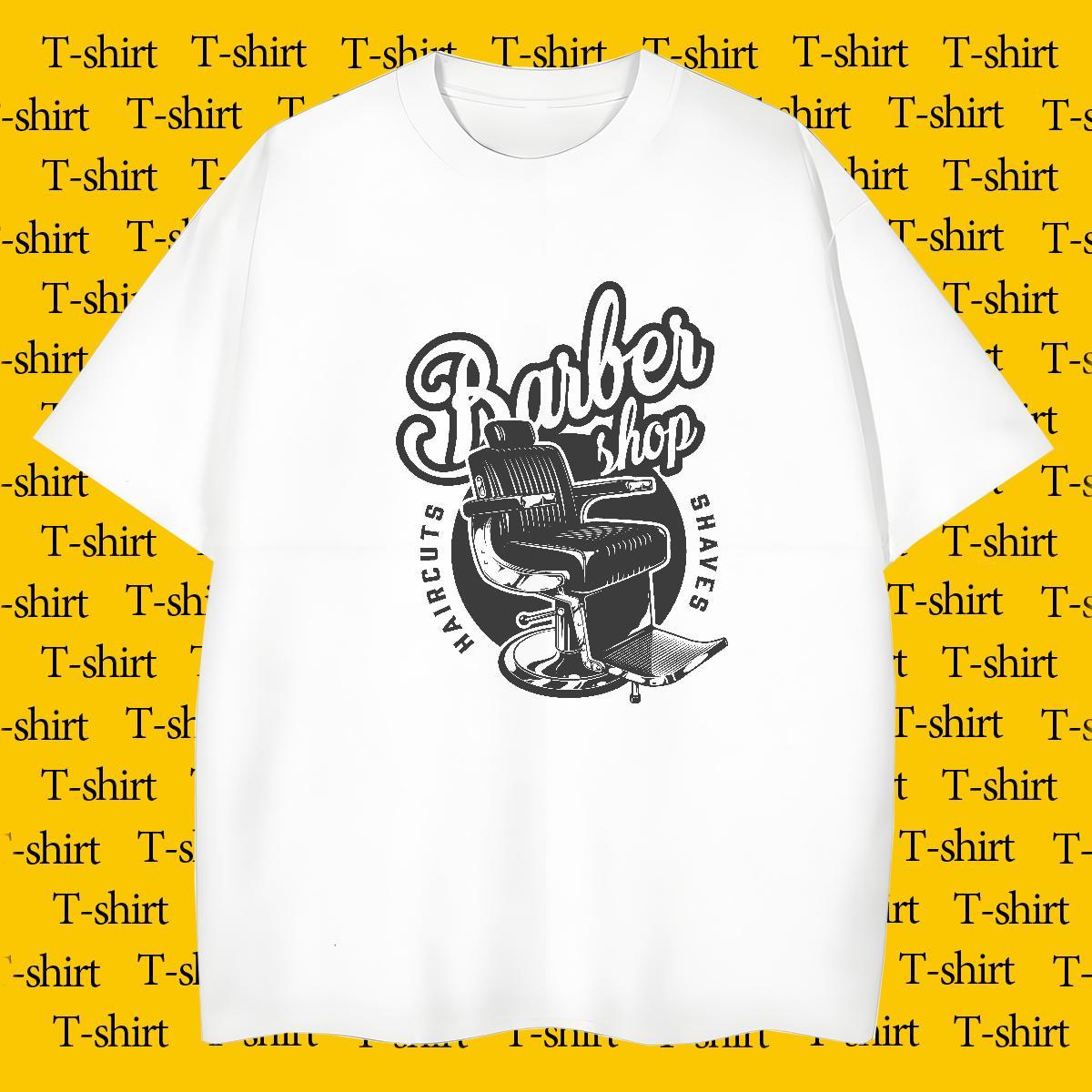 Unisex Mens Tshirts 230g Pure Cotton Anime Printing Street tool DIY O-Neck Short Sleeve Custom T Shirts Men Polos