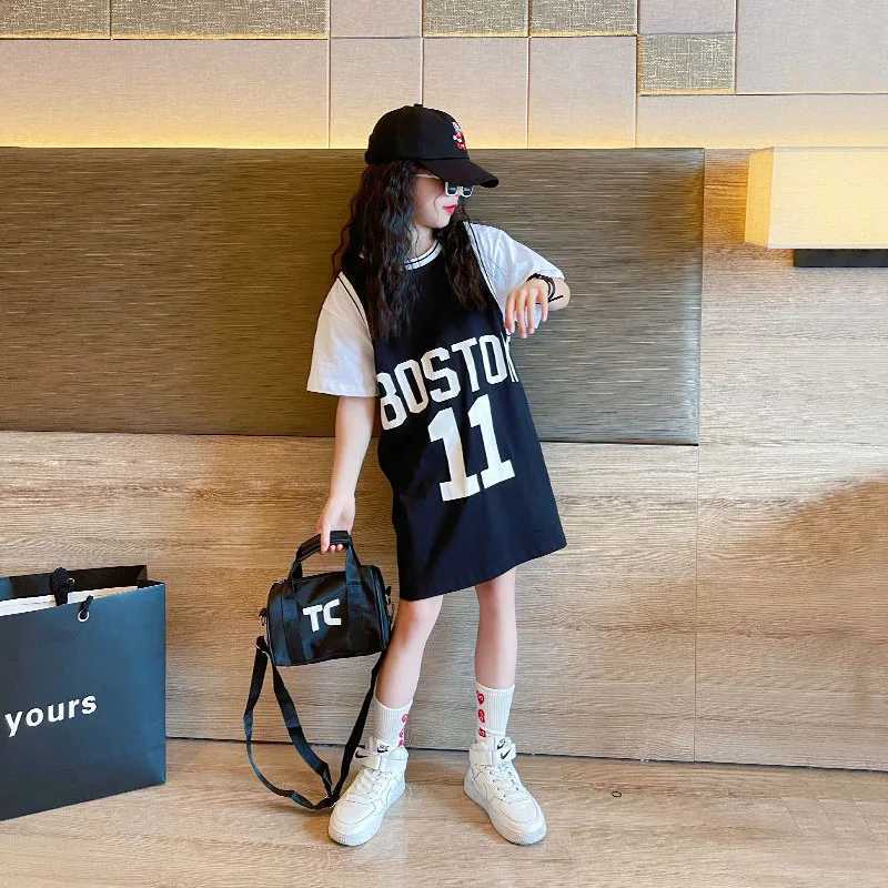 T-shirts Girls Outfits T-Shirts Korean Style Fake Short-sleeved T-shirt Western Style Casual Sports Half-sleeved Top Outfit LoungewearL24729