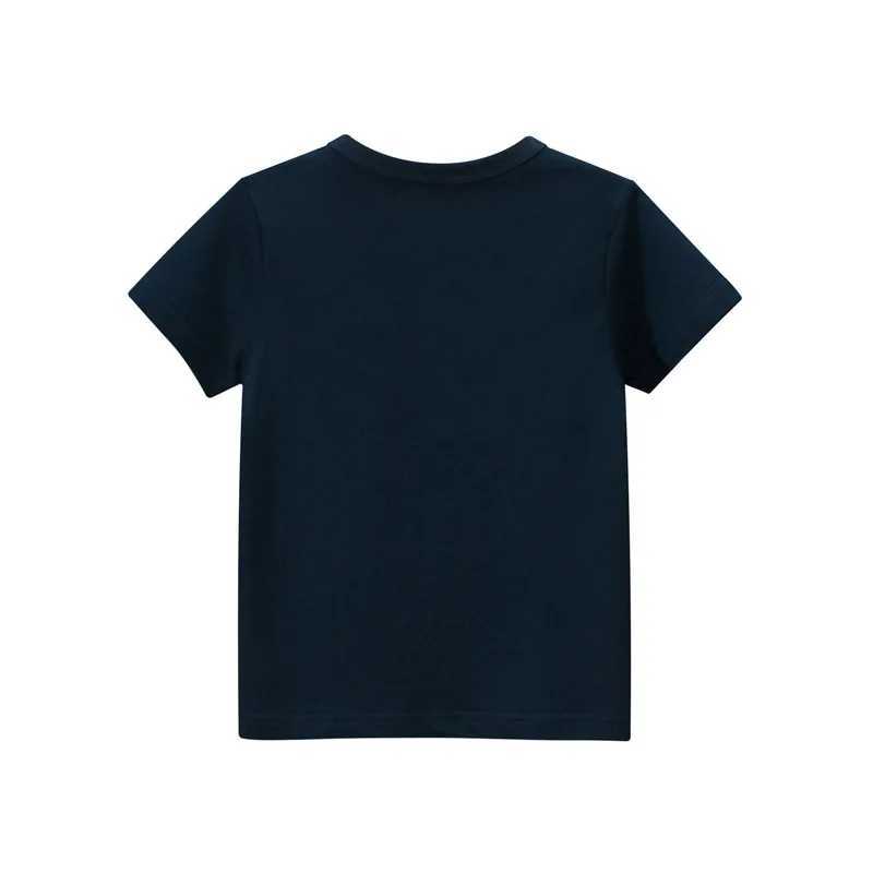 T-shirts 1-9T Cotton Boys T Shirt Summer Toddler Kid Tshirt Cotton Clothes Short Sleeve Infant Tee Top Casual Plain Childrens T ShirtL24729