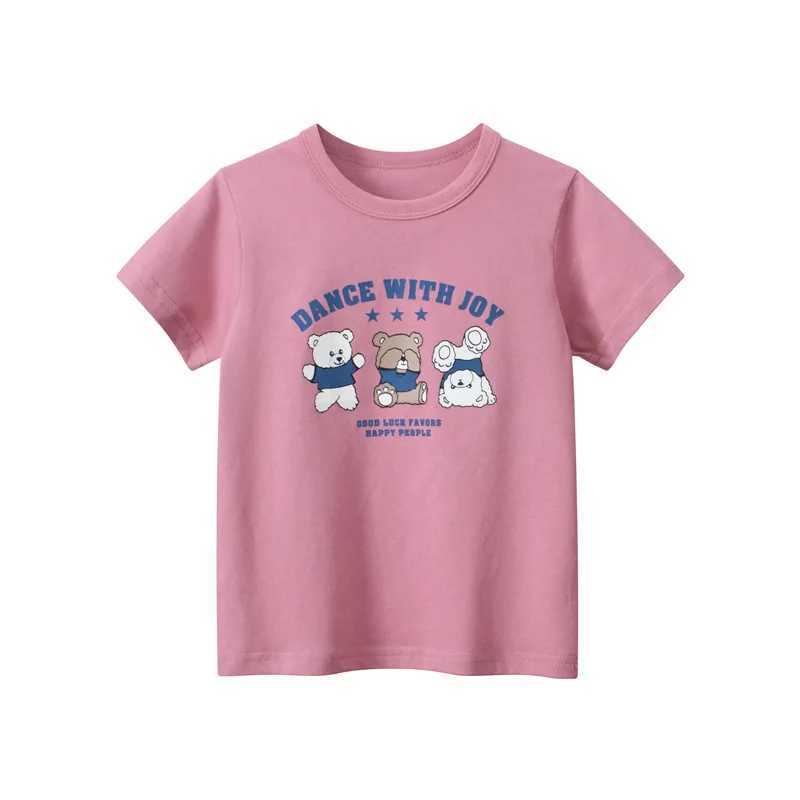 T-shirts 1-9T Toddler Kid Tshirt Baby Girls Clothes Summer Cotton Tee Top Infant T Shirt Short Sleeve Children T Shirt Cute OutfitL24729