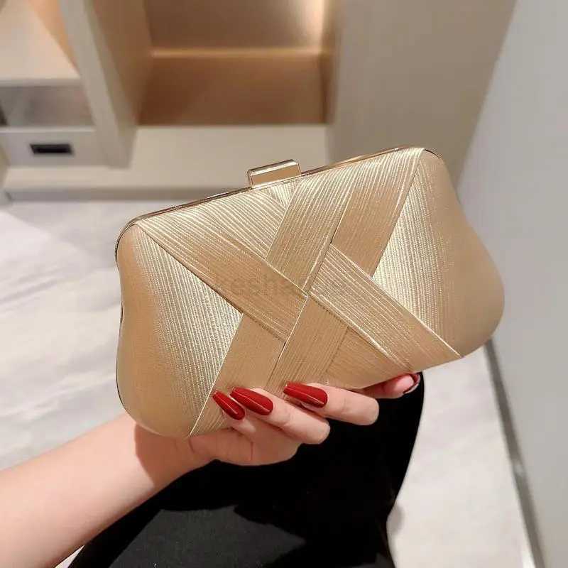 High Quality Silk Women Evening Bags 2024 New Ladies Weave Clutch Purse Shoulder Chain Wedding Party Handbags BagsXJ240729