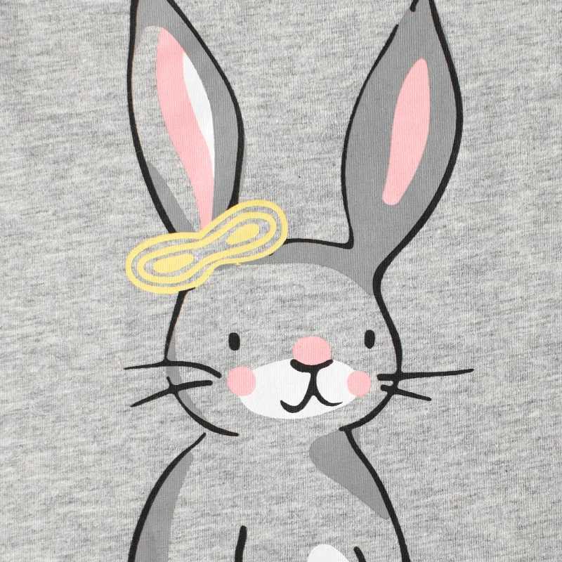 T-shirts 1-9T Toddler Kid Baby Girl Clothes Rabbit Print Summer Infant T Shirt Short Sleeve Cotton Tee Top Casual Childrens Tshirt OutfitL24729