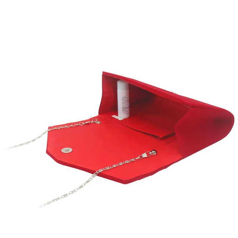 2024 Women Envelope Dinner Bag Single Shoulder Bag Crossbody Bag Velvet Handheld Bag Long Wallet Clutches for Party Wedding XJ240729